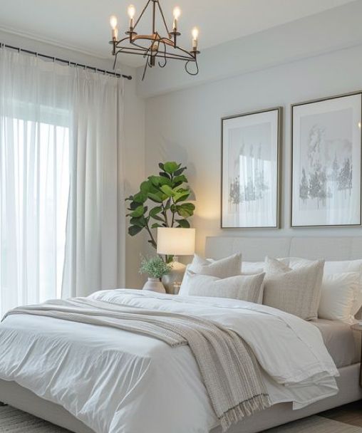 Neutral shades such as whites and light grays give rooms a fresh, open feel.